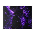 Purple Anime Darkness Canvas — Mystic Silhouette Wall Art