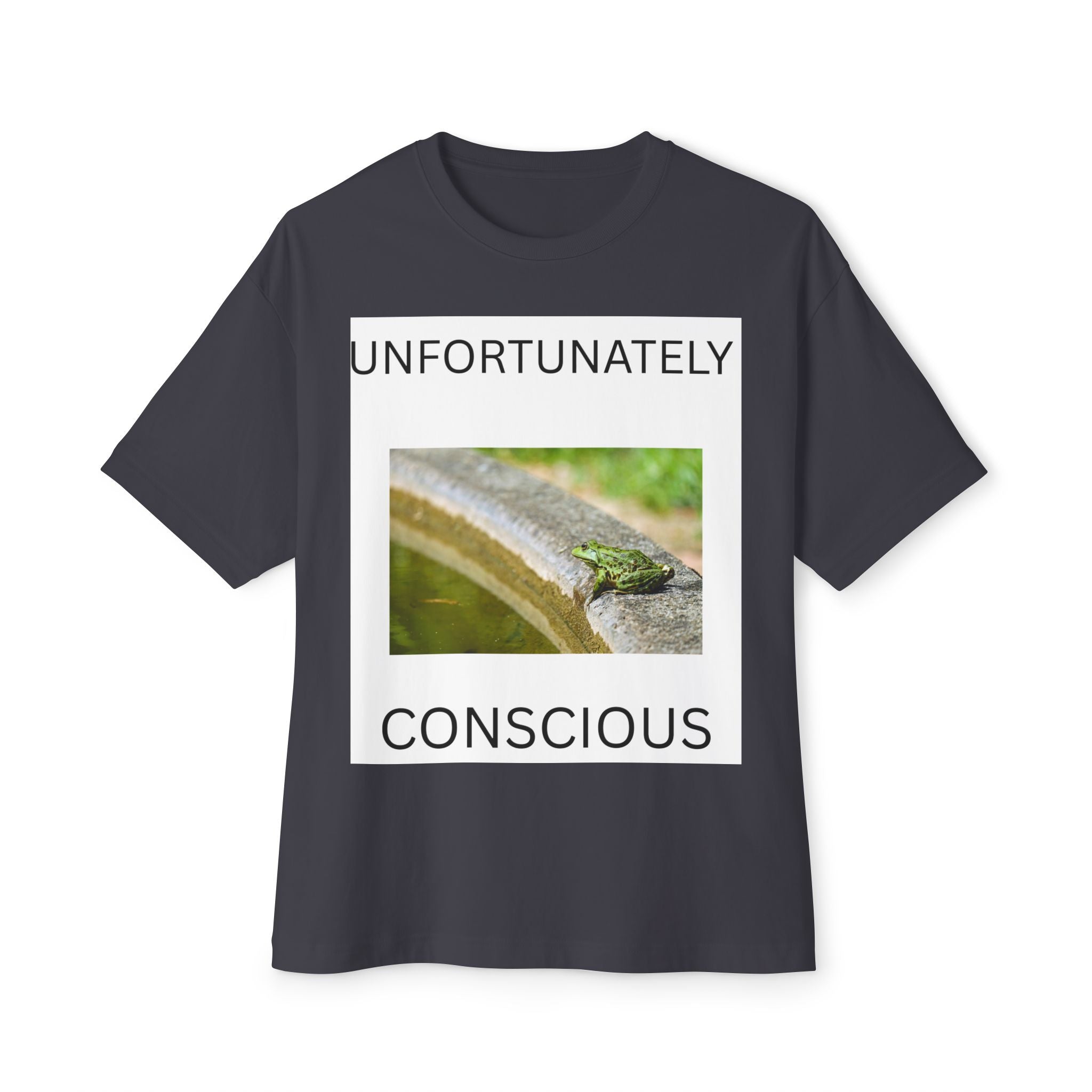 Conscious Frog Tee — "Unfortunately Conscious" Graphic T-Shirt
