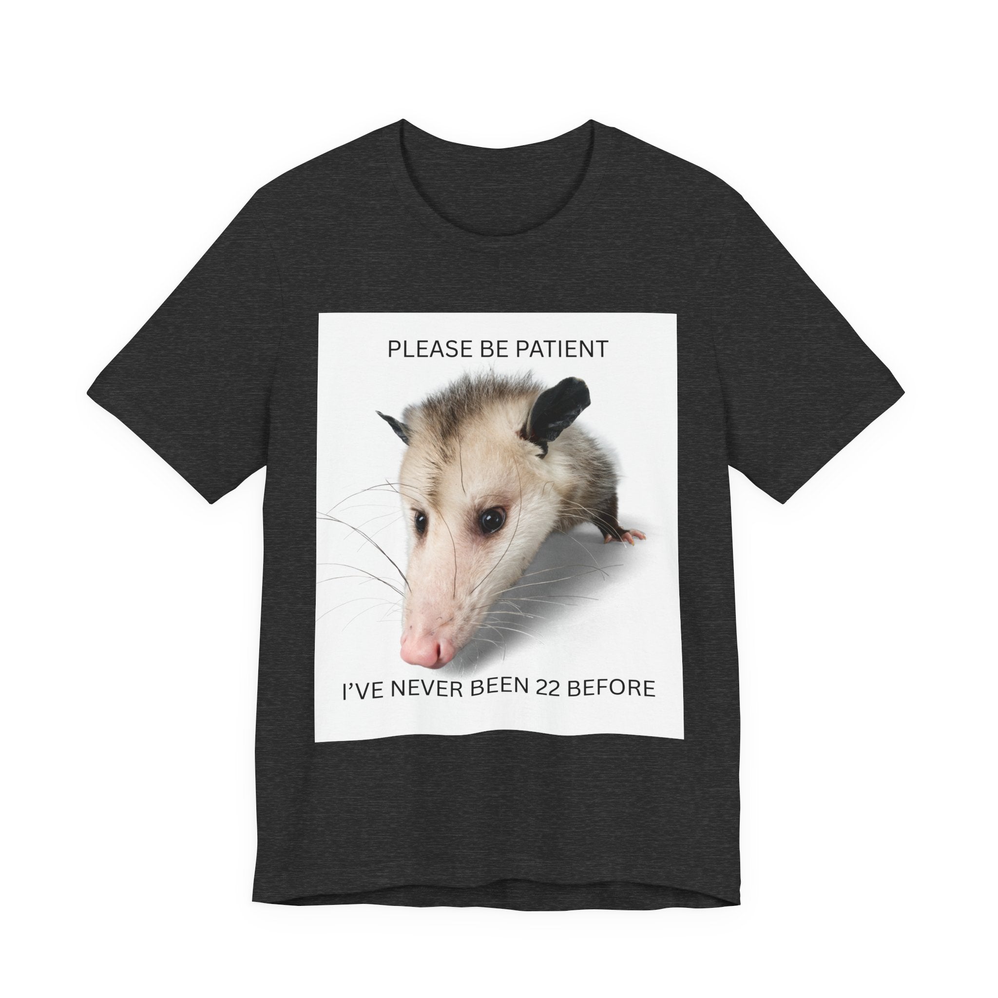 T-Shirt — "Please Be Patient, I’ve Never Been 22 Before" Cute Possum Birthday Shirt
