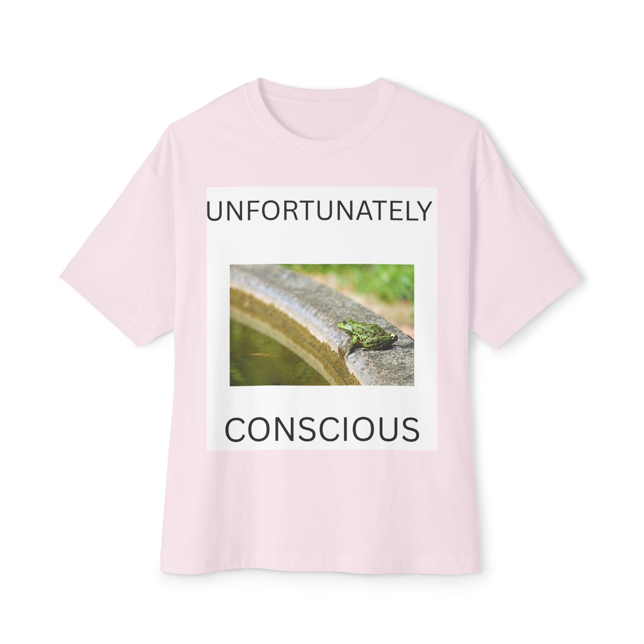Conscious Frog Tee — "Unfortunately Conscious" Graphic T-Shirt