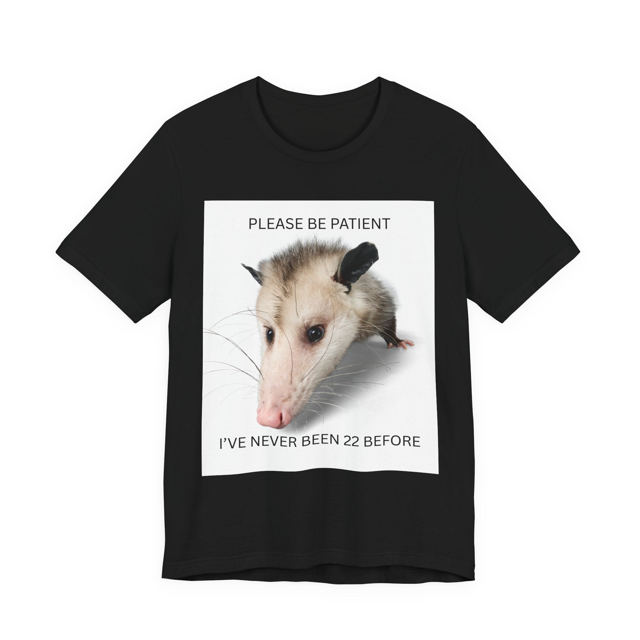 T-Shirt — "Please Be Patient, I’ve Never Been 22 Before" Cute Possum Birthday Shirt