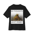 No Thoughts Just Ribbit Frog Tee